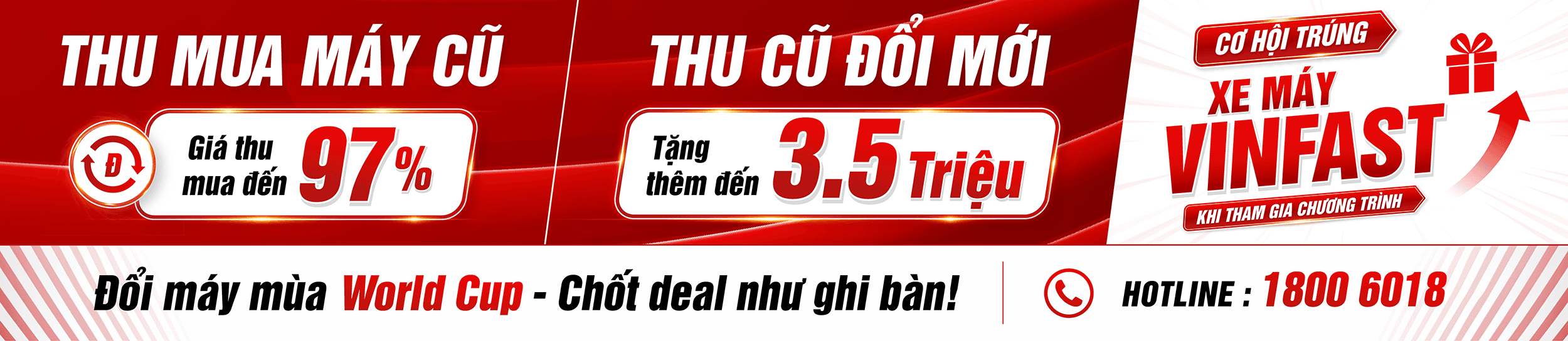 Banner chương trình thu cũ, đổi mới