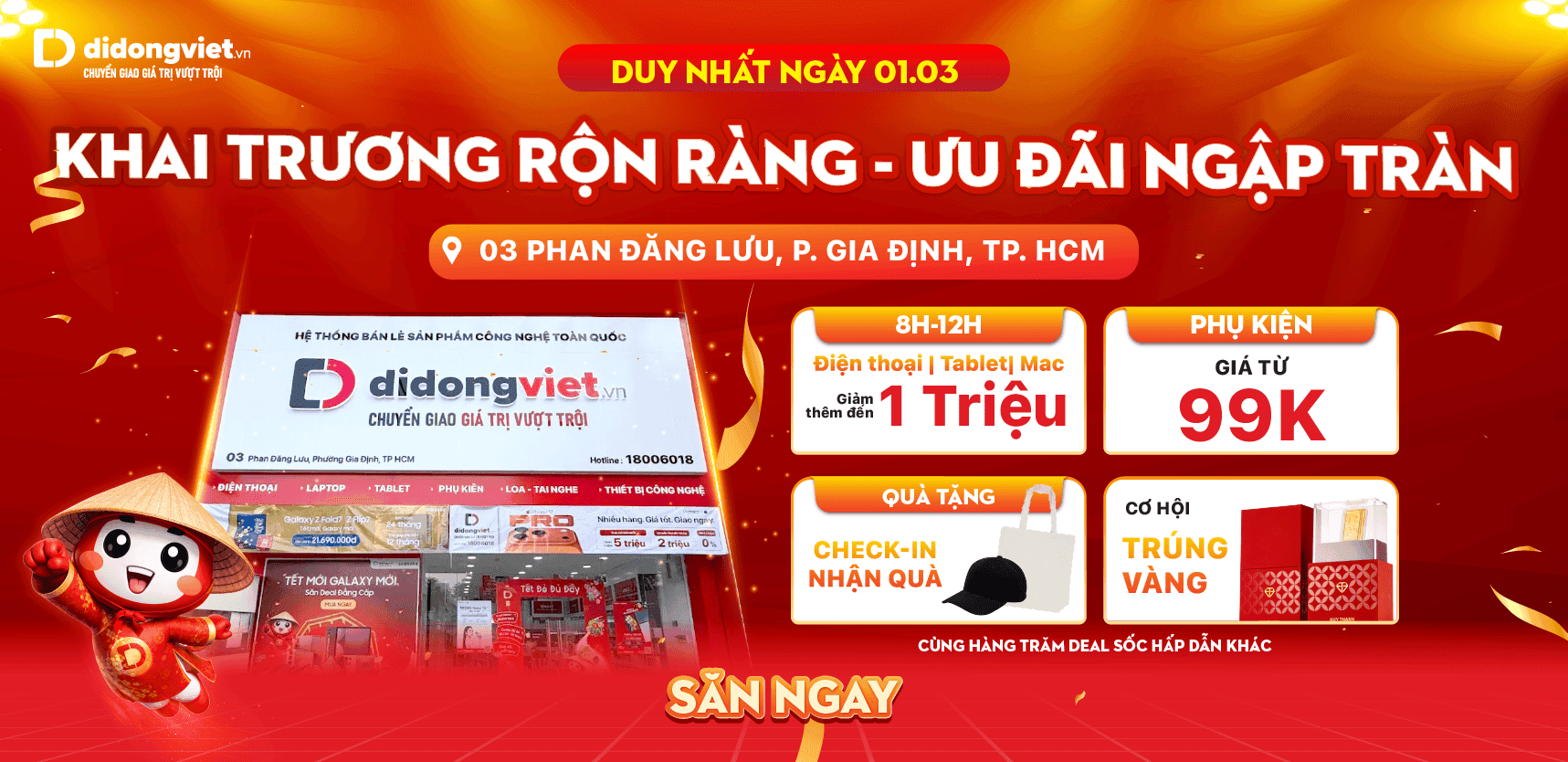 KHAI TRƯƠNG 03 PHAN  ĐĂNG LƯU