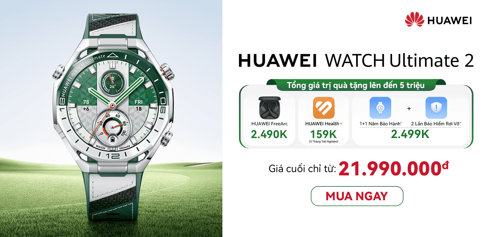 Đồng hồ thông minh HUAWEI Ultimate 2