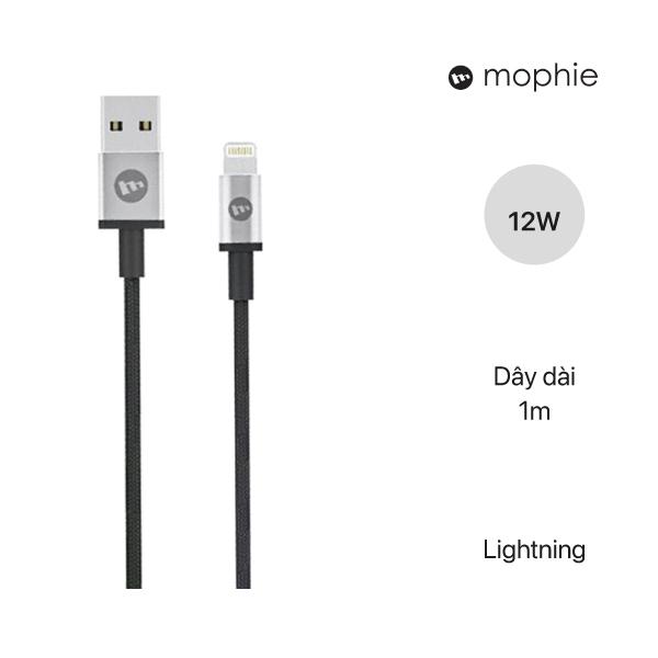 Cáp sạc Lightning Mophie 1m