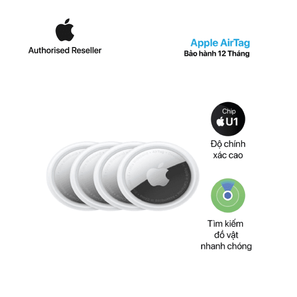 Apple AirTag Combo 4 cái Chính Hãng