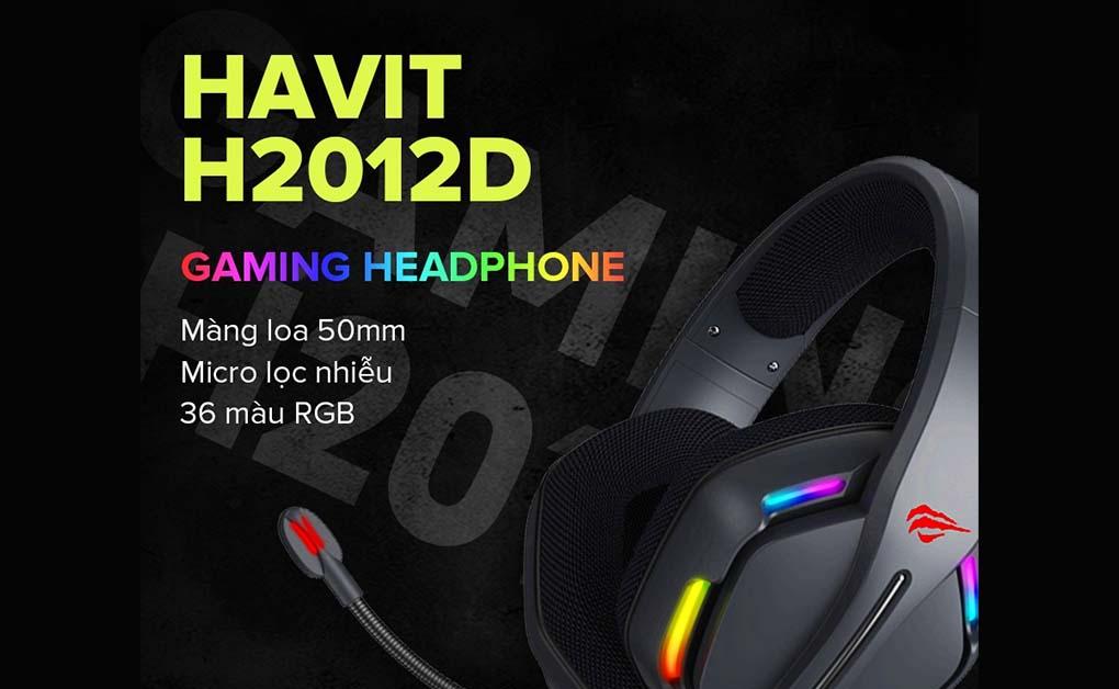 Tai nghe Gaming Havit H2012D-Màu đen