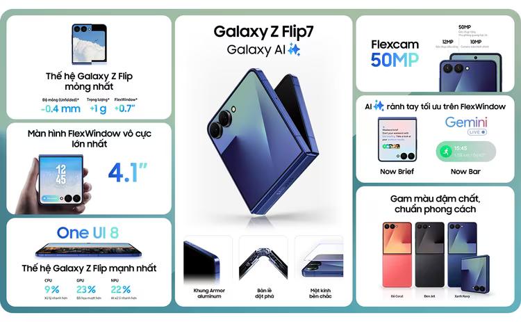 Samsung Galaxy Z Flip7 512GB Chính Hãng (BHĐT)