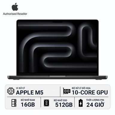 MacBook Pro 2025 14 inch M5 10‑core CPU | 10‑core GPU 16GB/512GB Chính Hãng