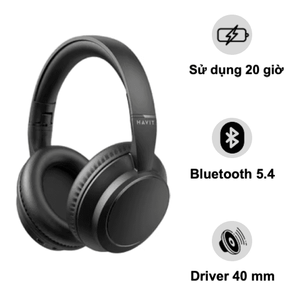 Tai nghe chụp tai Havit H619BT