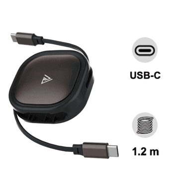 Cáp sạc dây rút Mipow USB-C to USB-C