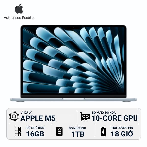 MacBook Air M5 13 inch 16GB/1TB (35W) Chính Hãng