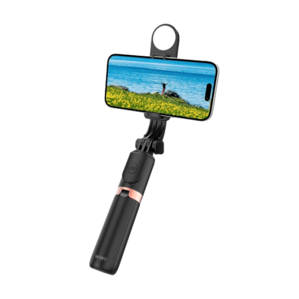 Gậy tự sướng WIWU Mini có đèn LED WI-SE011