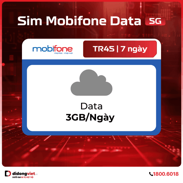 Sim Mobifone Data 5G TR45