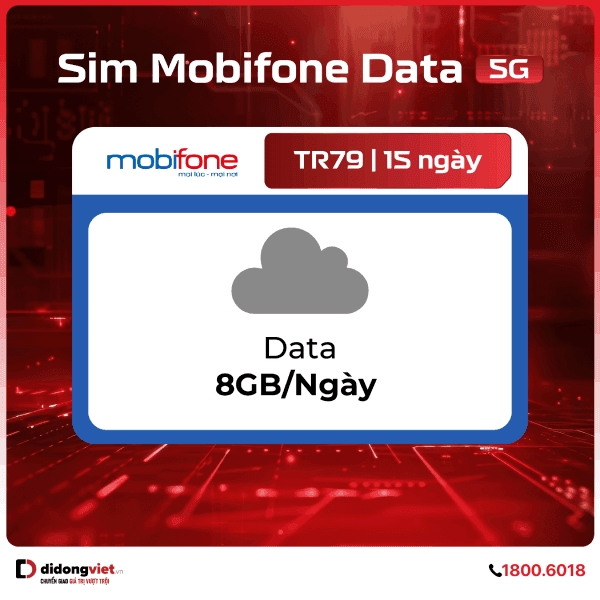 Sim Mobifone Data 5G TR79