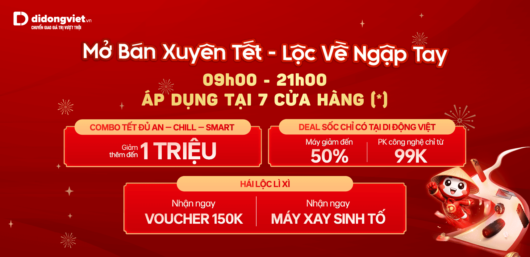 MỞ BÁN XUYÊN TẾT