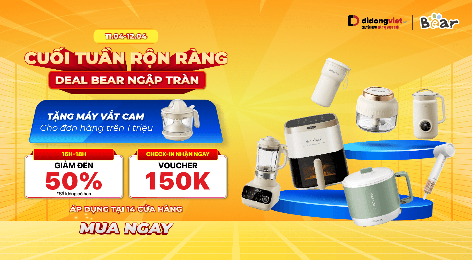 BẾP XINH RỘN RÀNG - DEAL BEAR NGẬP TRÀN