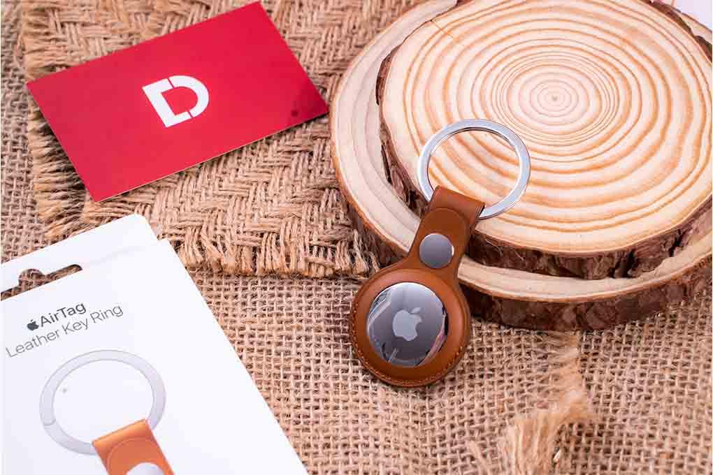 Apple AirTag Leather Key Ring Chính Hãng