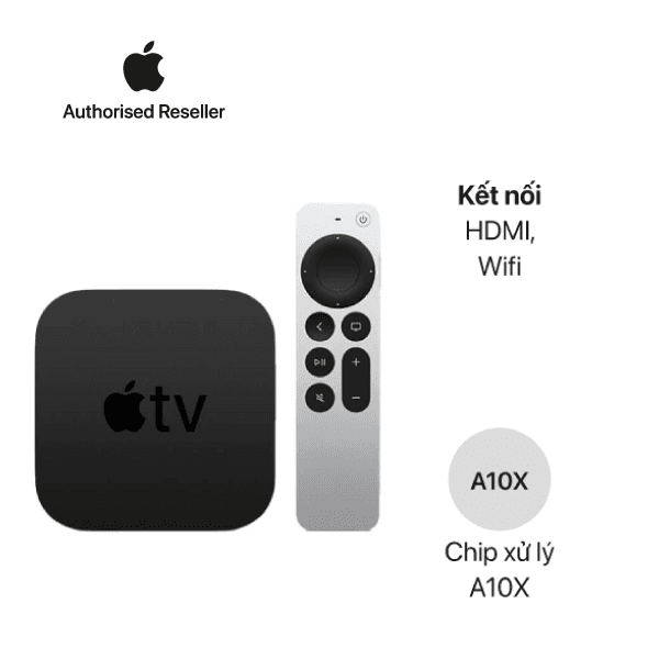 Apple TV 4K 64GB (MP7P2ZA/A) Chính Hãng