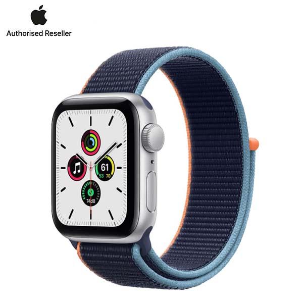 Apple Watch SE 40mm (4G) viền nhôm bạc - Dây vải thun | Chính Hãng VN/A