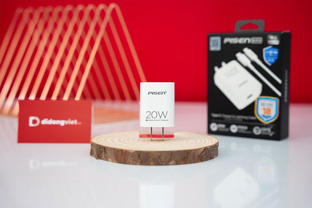 Bộ sạc cáp Pisen Quick PD 20W TS-C135