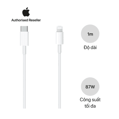 Cáp sạc Apple USB-C sang Lightning (1m) Chính Hãng