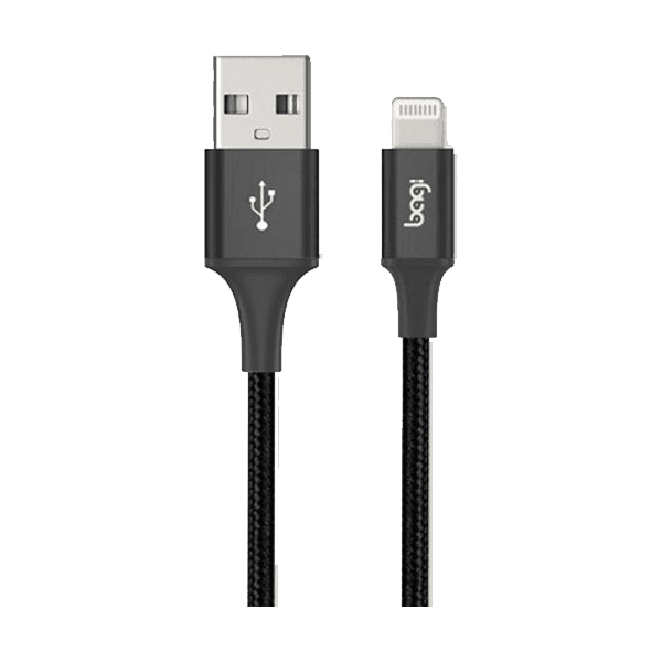 Cáp sạc Bagi USB-A to Lightning (1m) vỏ dù IS120