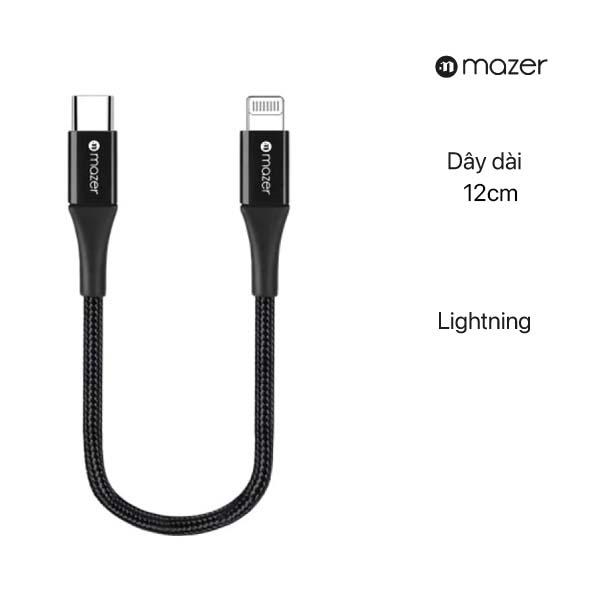 Cáp sạc MAZER Power Link II USB-C to Lightning PD3
