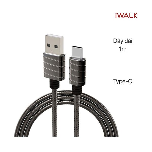 Cáp sạc nhanh iWALK Type C 2.4A CST016C