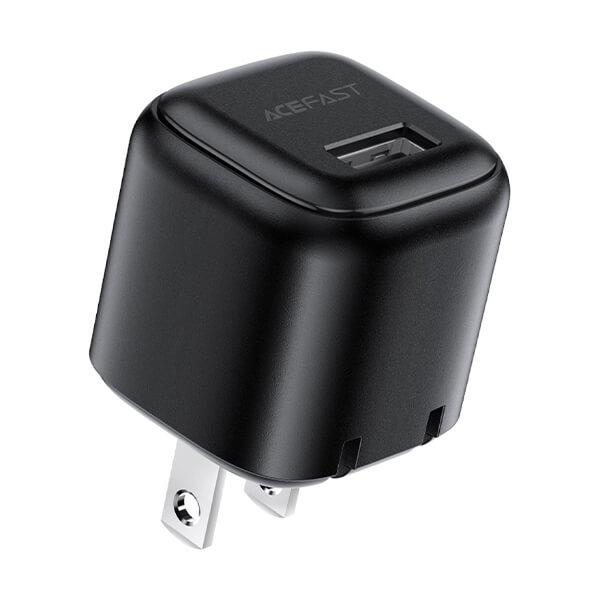 Sạc ACEFAST 12W 1 cổng USB-A (US) - DA1 màu đen