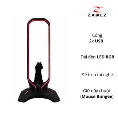 Đế treo tai nghe 3 in 1 Zadez ZHS-701G
