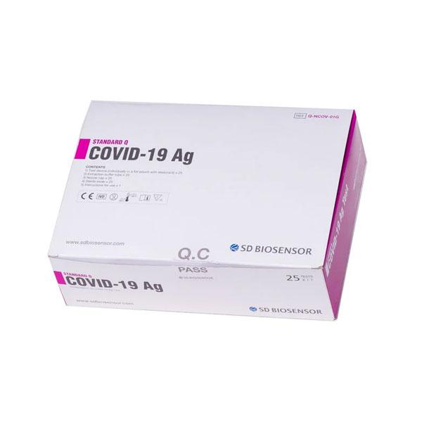 Kit test nhanh Covid-19 Standard Q - Bộ Dụng cụ xét nghiệm nhanh (Nguyên hộp 25 bộ)