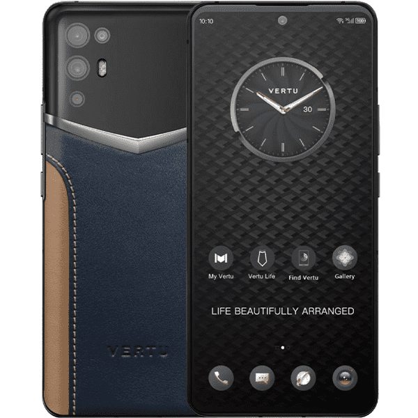 iVertu 5G Leather Stitching (Blue & Brown) Calf