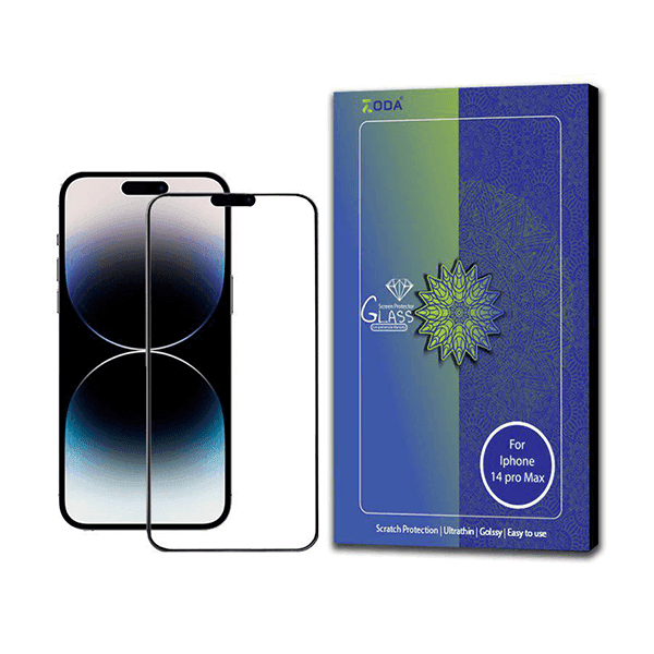 Kính cường lực iPhone 14 Pro Max Zoda Trong viền đen