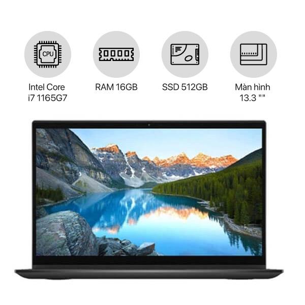 Laptop Dell Inspiron 7306 N7306A (i7-1165G7 / 16GB / 512GB / 13.3" UHD Touch / Iris Xe Graphics)
