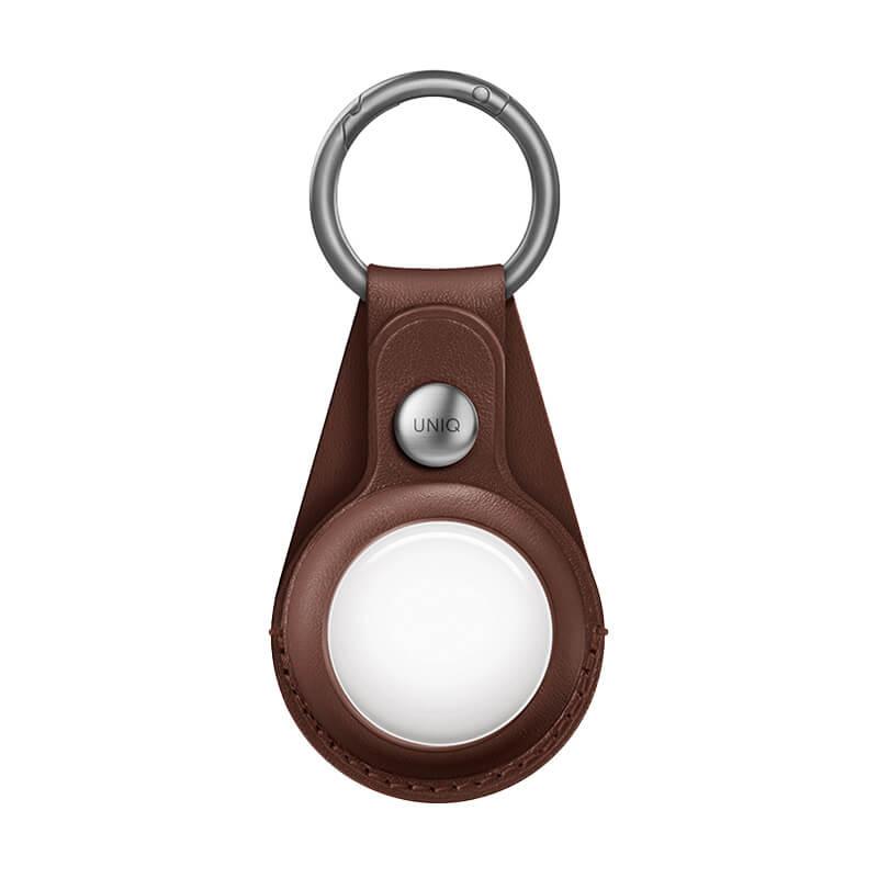 Ốp AirTag UNIQ Domus Leatherette -Màu đen