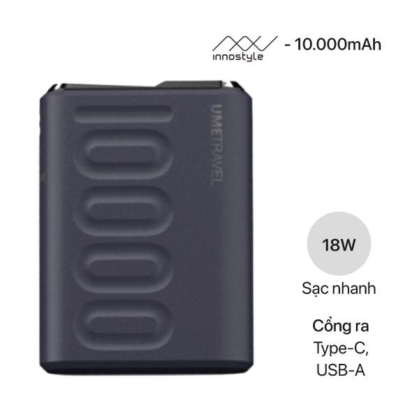 Pin sạc dự phòng sạc nhanh Polymer 10000mAh Umetravel Trip10000 (Likenew)