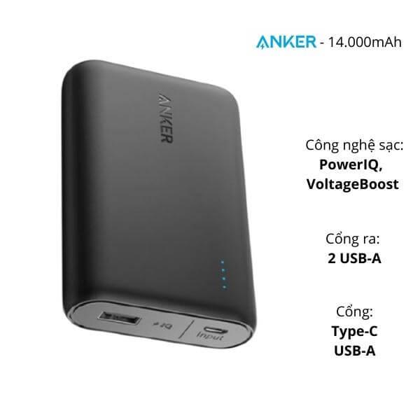 Pin sạc dự phòng Anker PowerCore 10400mAh - A1214