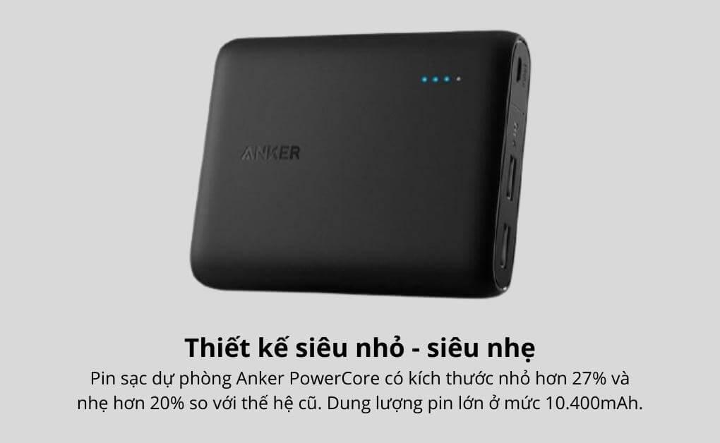 Pin sạc dự phòng Anker PowerCore 10400mAh - A1214
