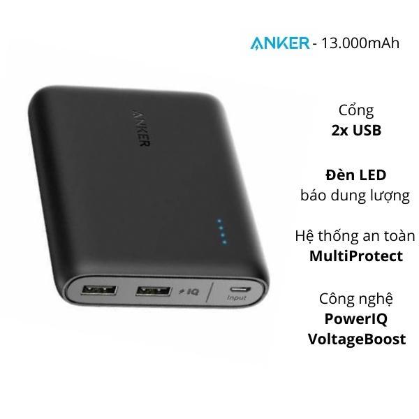 Pin sạc dự phòng Anker PowerCore 13000mAh