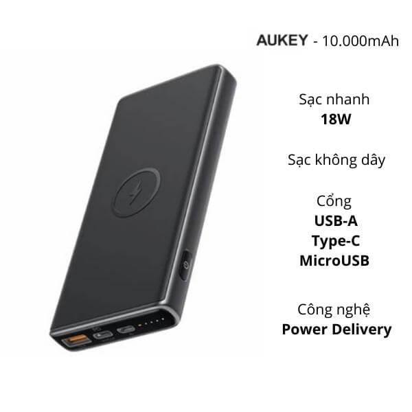 Pin sạc dự phòng Aukey PB-Y32 10.000mAh
