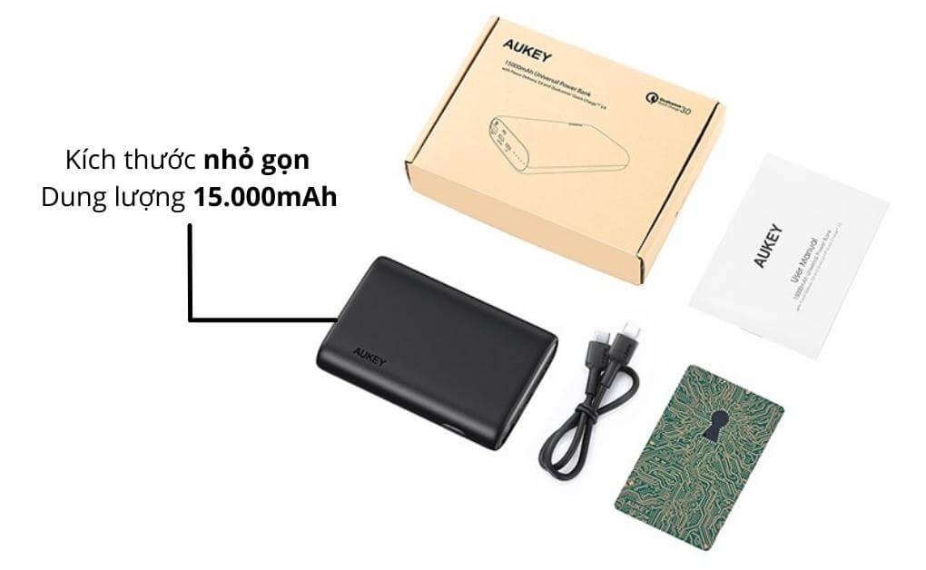 Pin sạc dự phòng Aukey PB-Y39 15000 mAh