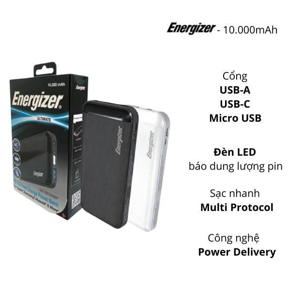 Pin sạc dự phòng Energizer 10.000mAh - UE10030MP