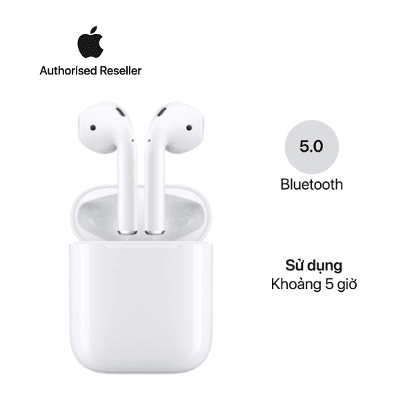 Tai nghe Apple AirPods 2 (No Wireless Charge) Chính Hãng (Fullbox, Likenew)-Màu trắng