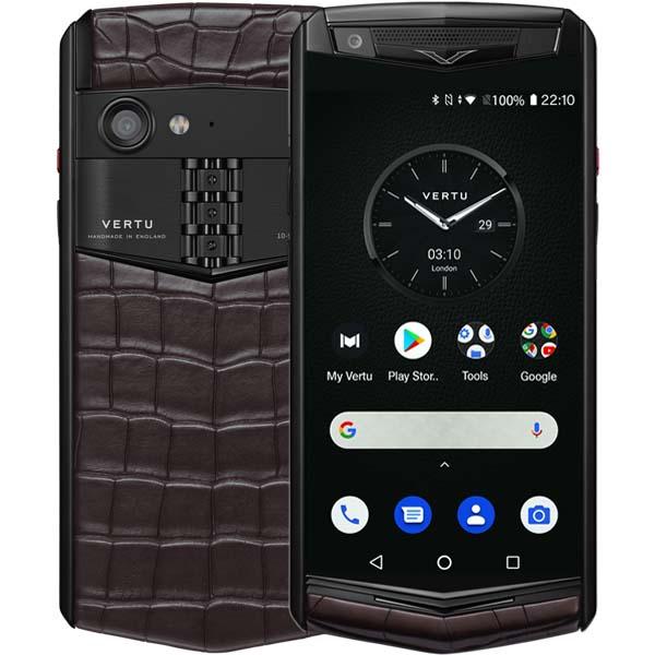 Vertu Aster P Gothic Alligator Iron Black