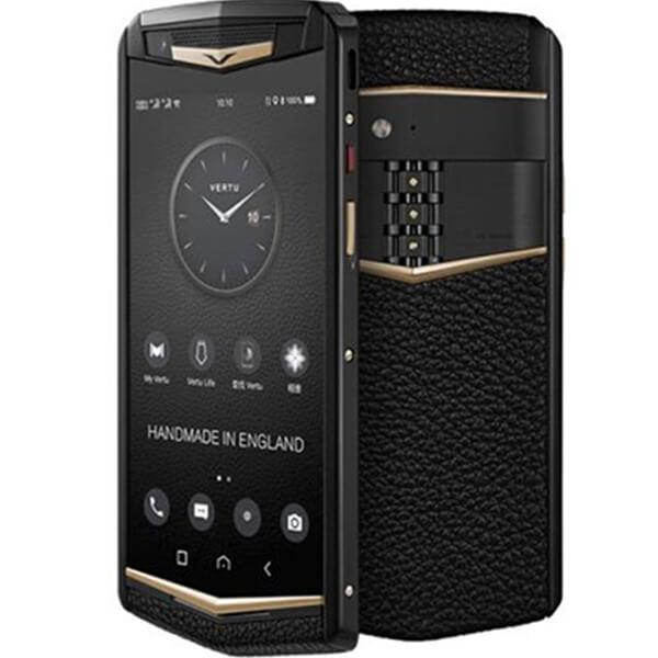 Vertu Aster P Ti Gothic Yellow Gold Pure Black Calf