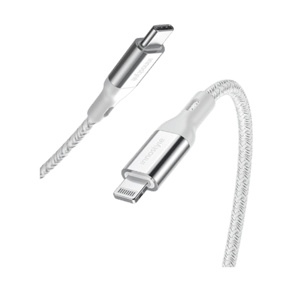 Cáp sạc Innostyle PowerFlex C-Lightning MFi 1.5m cũ màu bạc