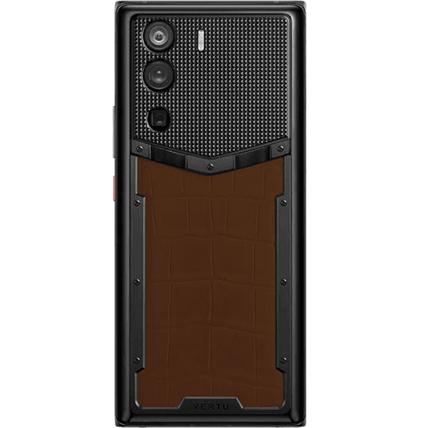 METAVERTU CURVE Amber Brown Alligator Leather Clous De Paris Pro