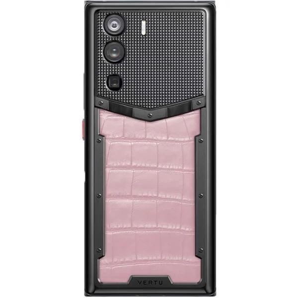 METAVERTU CURVE Sakura Pink Alligator Leather Clous De Paris Basic