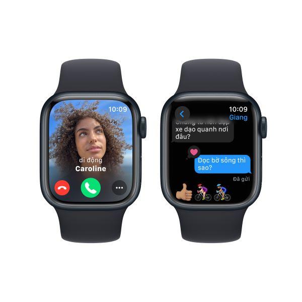 Apple Watch Series 9 45mm (LTE) Viền nhôm - Dây cao su size M/L