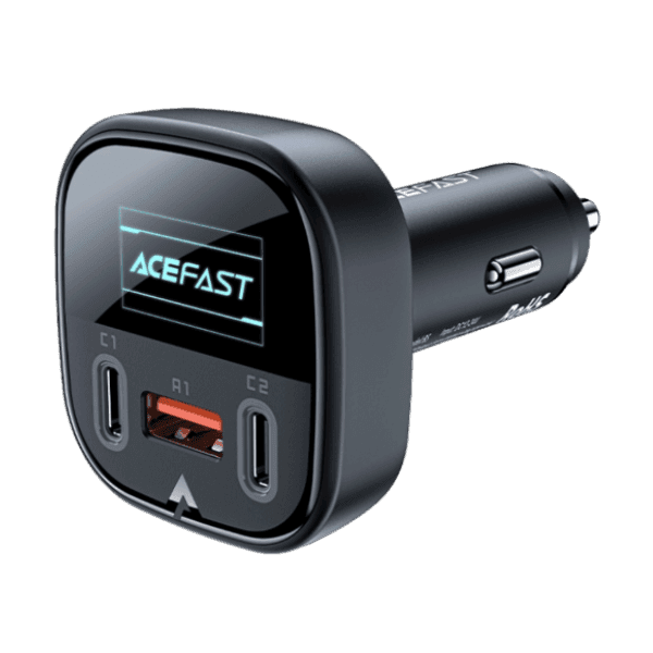 Sạc ô tô 101W (2C + A) tích hợp màn hình OLED Acefast B5