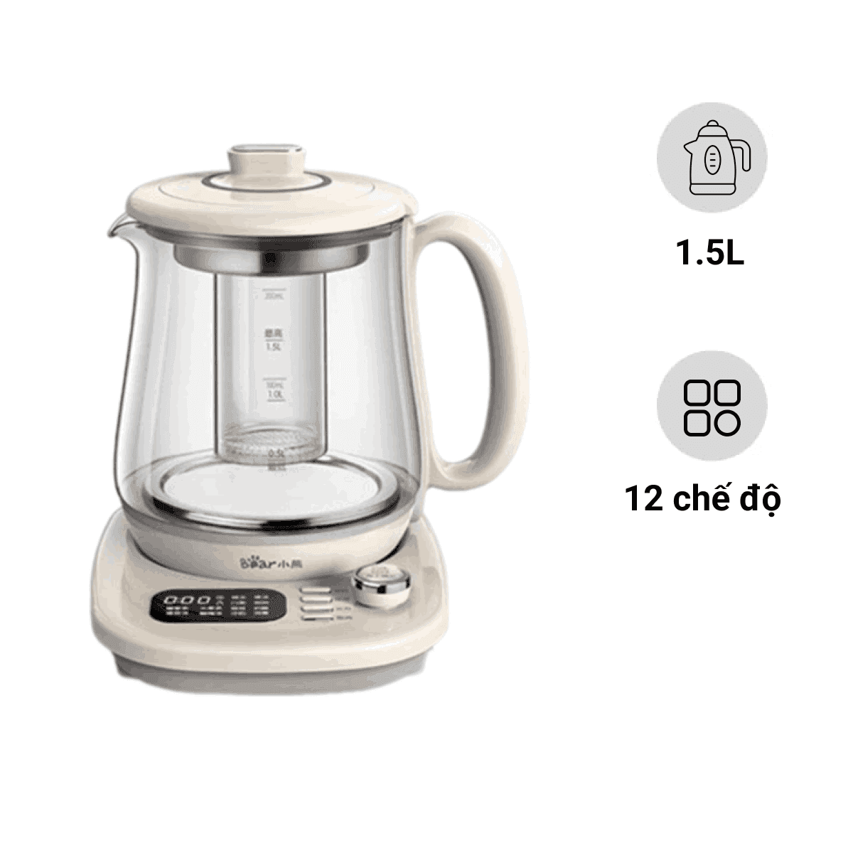 Ấm pha trà đa năng 1.5L Bear YSH-C15Q5
