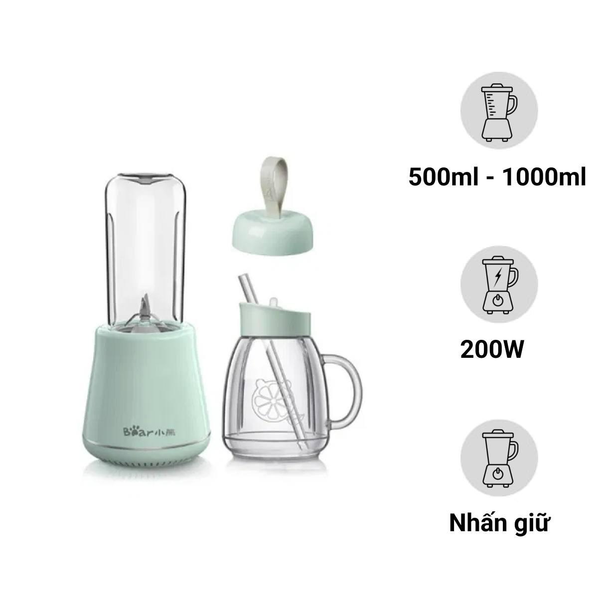 Máy xay sinh tố cầm tay 600ml Bear LLJ-D04A1