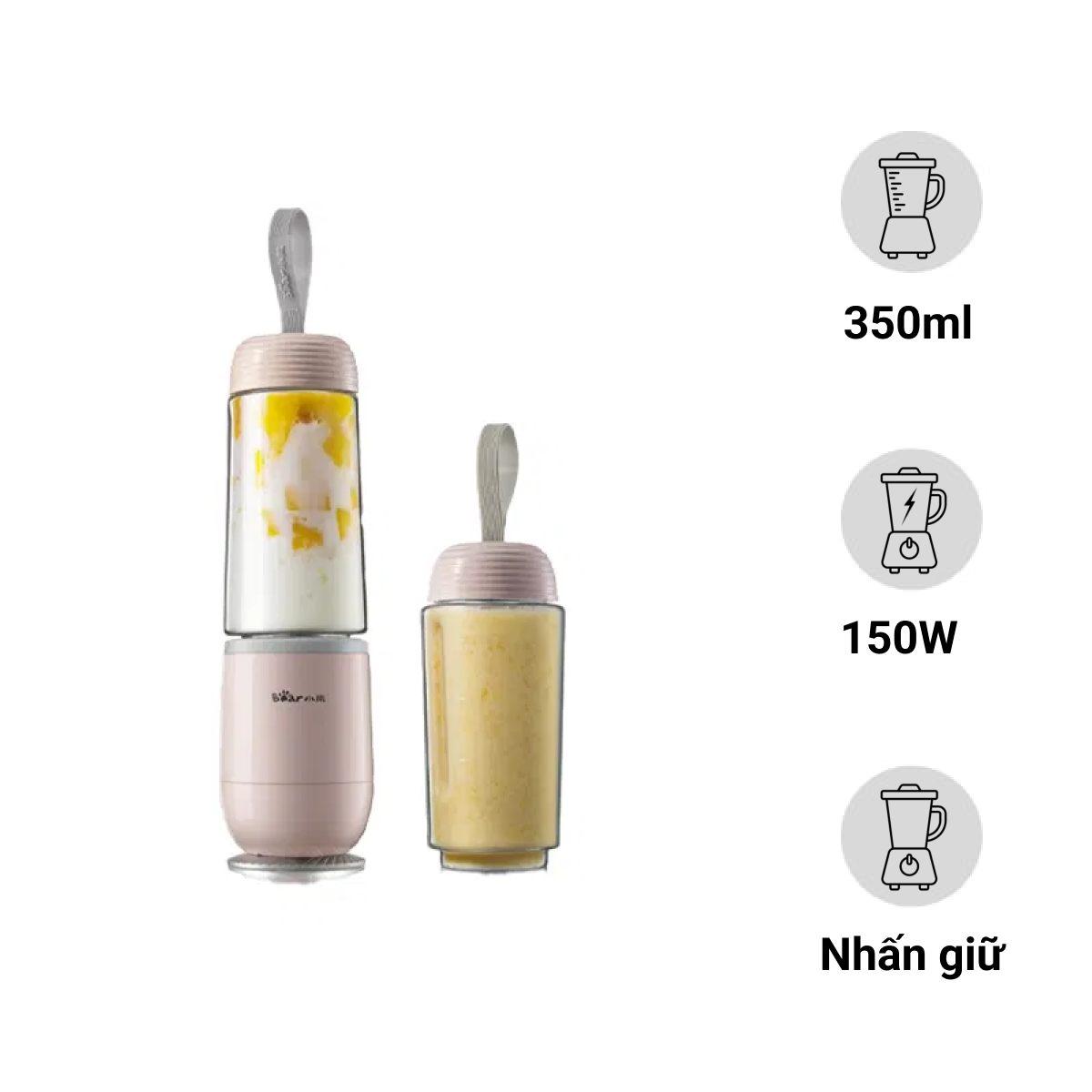 Máy xay sinh tố cầm tay 350ml Bear LLJ-D04B1