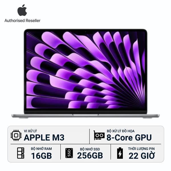 MacBook Air M3 2024 13-inch 16GB/256GB Chính Hãng